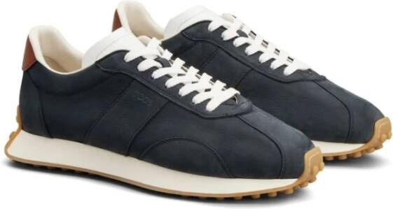 TOD'S Blauwe Sneakers van Korrelleer Paneeldesign Blue Heren