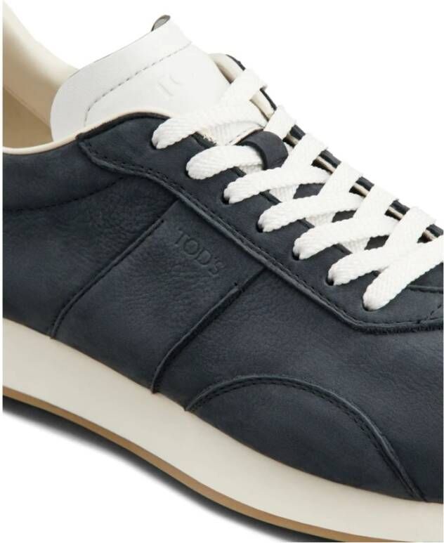 TOD'S Blauwe Sneakers van Korrelleer Paneeldesign Blue Heren