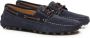 TOD'S Blauwe Suède Platte Schoenen Blue Heren - Thumbnail 2