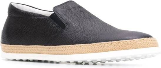 TOD'S Blauwe Suède Slip-On Casual Sneakers Blue Heren