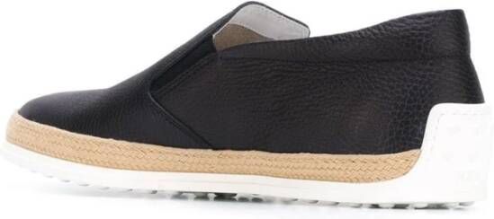 TOD'S Blauwe Suède Slip-On Casual Sneakers Blue Heren