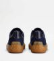 TOD'S Blauwe Suède Sneakers met Leren Applicaties Blue Heren - Thumbnail 5