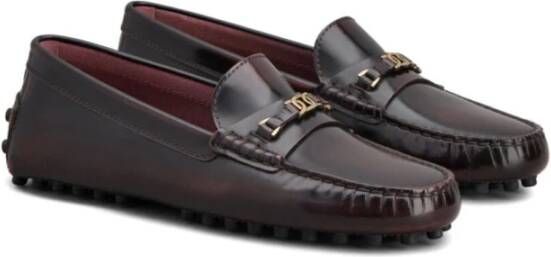 TOD'S Bordeaux Loafers Brown Dames