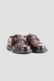 TOD'S Bourgondische Leren Derby Schoenen Brown Dames - Thumbnail 3