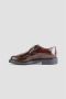 TOD'S Bourgondische Leren Derby Schoenen Brown Dames - Thumbnail 4