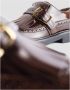 TOD'S Bourgondische Leren Derby Schoenen Brown Dames - Thumbnail 5