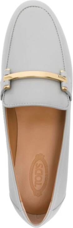 TOD'S Bruin Leren Sandalen Amandel Teen Gray Dames