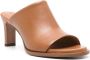 TOD'S Bruin Leren Sandalen Open Teen Middenhak Brown Dames - Thumbnail 2