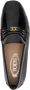 TOD'S Bruin Leren Loafers met Kettingdetail Black Dames - Thumbnail 3