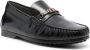 TOD'S Bruin Leren Loafers met Kettingdetail Black Dames - Thumbnail 4