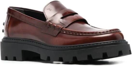 TOD'S Bruine Casual Loafers voor Vrouwen Brown Dames