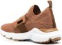 TOD'S Bruine Gebreide Sneakers met Kettingdetail Brown Dames - Thumbnail 6