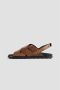 TOD'S Bruine leren gekruiste band sandalen Brown Dames - Thumbnail 4