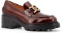 TOD'S Bruine Leren Loafer Schoenen Made in Italy Brown Dames - Thumbnail 2