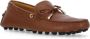 TOD'S Bruine Leren Loafers met Voorsluiting Brown Dames - Thumbnail 3