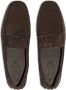 TOD'S Bruine leren platte schoenen met strikdetail Brown Heren - Thumbnail 2