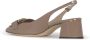 TOD'S Slingback Pumps met vierkante neus Beige Dames - Thumbnail 6