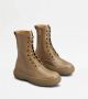 TOD'S Bruine leren veterschoenlaars Brown Dames - Thumbnail 2