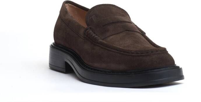 TOD'S Bruine Loafer Schoenen Aw24 Brown Heren