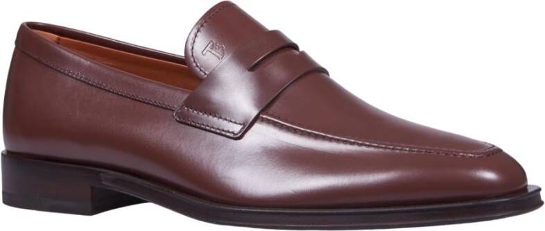 TOD'S Bruine Loafer Schoenen voor Mannen Brown Heren