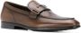 TOD'S Bruine Metallic Logo Moccasin Brown Heren - Thumbnail 2