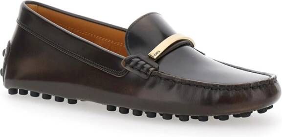 TOD'S Bruine Mocassin Platte Schoenen Brown Dames