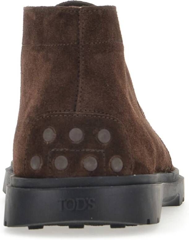 TOD'S Bruine Platte Schoenen Bruin Heren