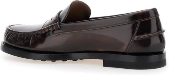 TOD'S Bruine platte schoenen Stad Mocassin Brown Dames