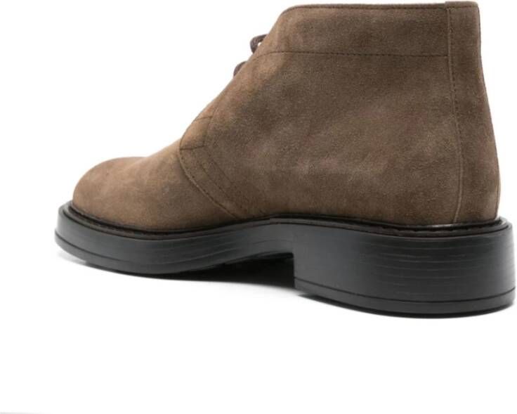 TOD'S Bruine Platte Veterschoenen Brown Heren