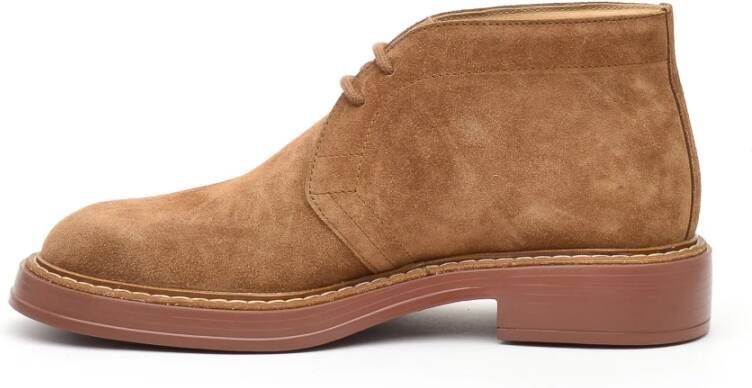 TOD'S Bruine Suède Chukka Laars Brown Heren