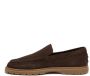 TOD'S Bruine Suède Loafer Rubberen Zool Brown Heren - Thumbnail 3