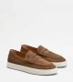 TOD'S Bruine Suède Mocassin Platte Schoenen Brown Heren - Thumbnail 2