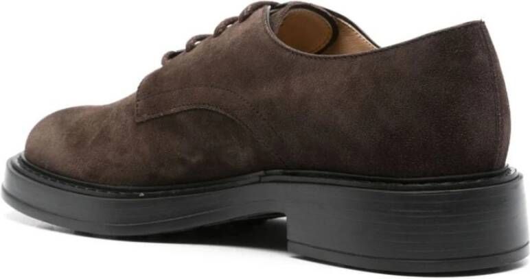 TOD'S Bruine Suède Veterschoenen Brown Heren