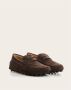 TOD'S Bubble Gommino Suède Loafers Brown Dames - Thumbnail 2