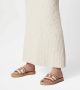 TOD'S Canvas en leren ketting sandaal Beige Dames - Thumbnail 3