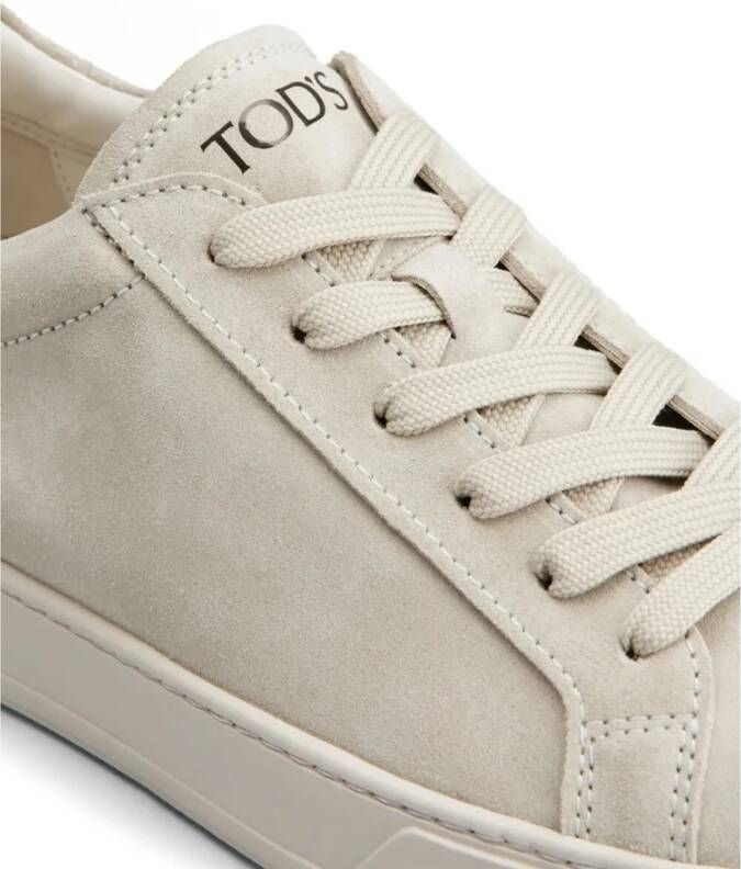 TOD'S Casual Leren Schoenen voor Mannen Beige Heren