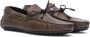 TOD'S City Gommino Cocco Print Mocassin Brown Heren - Thumbnail 2