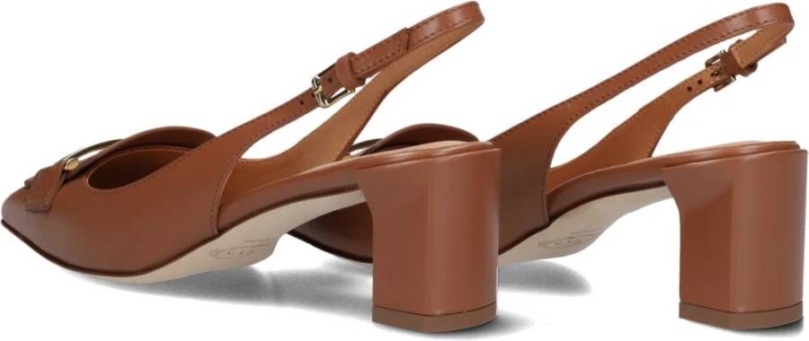 TOD'S Dames Hakken Slingbacks in Cognac Leer Brown Dames