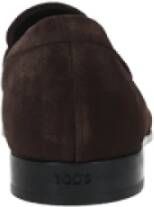 TOD'S Donkerbruine Suède Moccasinschoenen Brown Heren