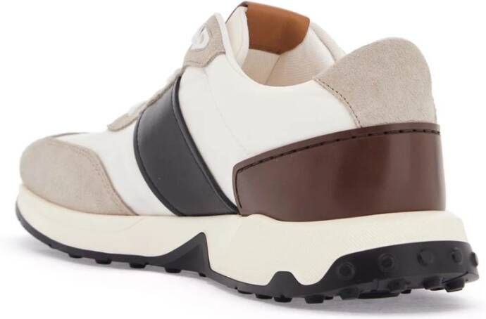 TOD'S Elegante leren en suède sneakers Multicolor Heren