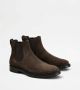 TOD'S Elegante Leren Enkellaars Brown Heren - Thumbnail 3