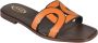 TOD'S Elegante Platte Sandalen Medium Oker Brown Dames - Thumbnail 2