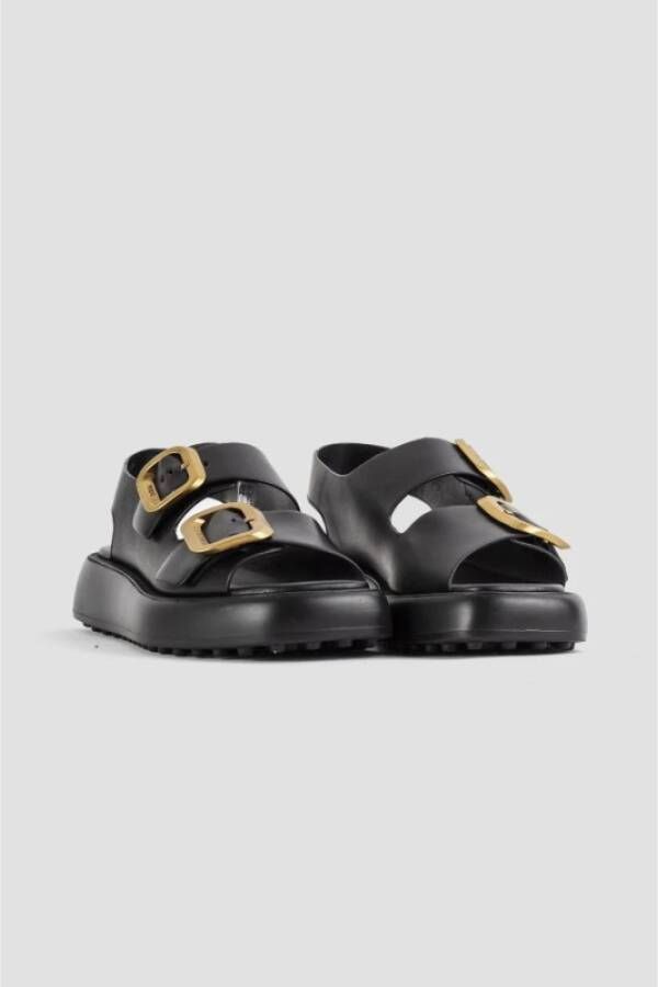 TOD'S Flat Sandals Black Heren