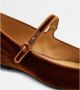 TOD'S Fluwelen Ballerina's met Knoopband Brown Dames - Thumbnail 5