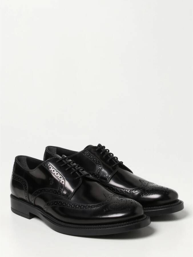 TOD'S Formele Derby Veterschoenen Black Heren