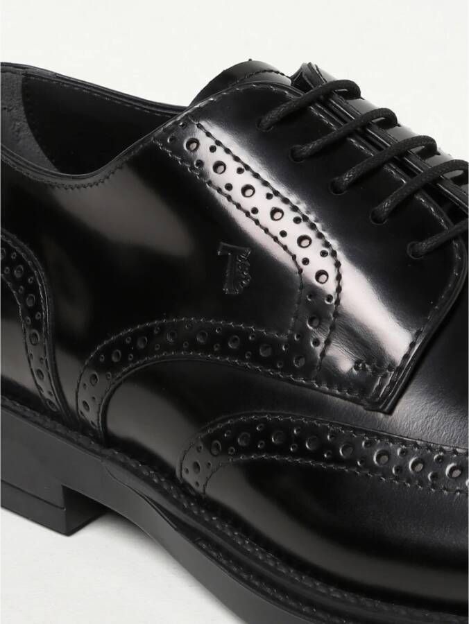 TOD'S Formele Derby Veterschoenen Black Heren