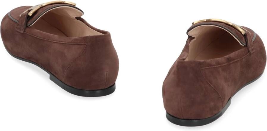 TOD'S Geitenleren Loafers Brown Dames