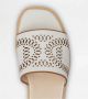 TOD'S Geperforeerde leren sandaal met iconisch kettingdetail White Dames - Thumbnail 4