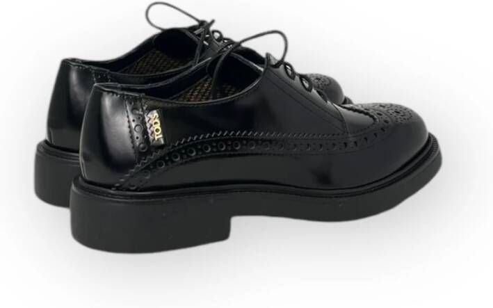 TOD'S Geveterde Leren Schoenen Black Dames