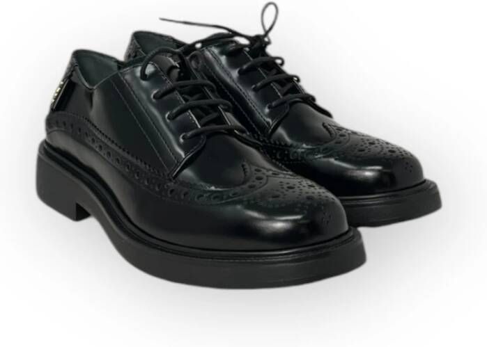 TOD'S Geveterde Leren Schoenen Black Dames